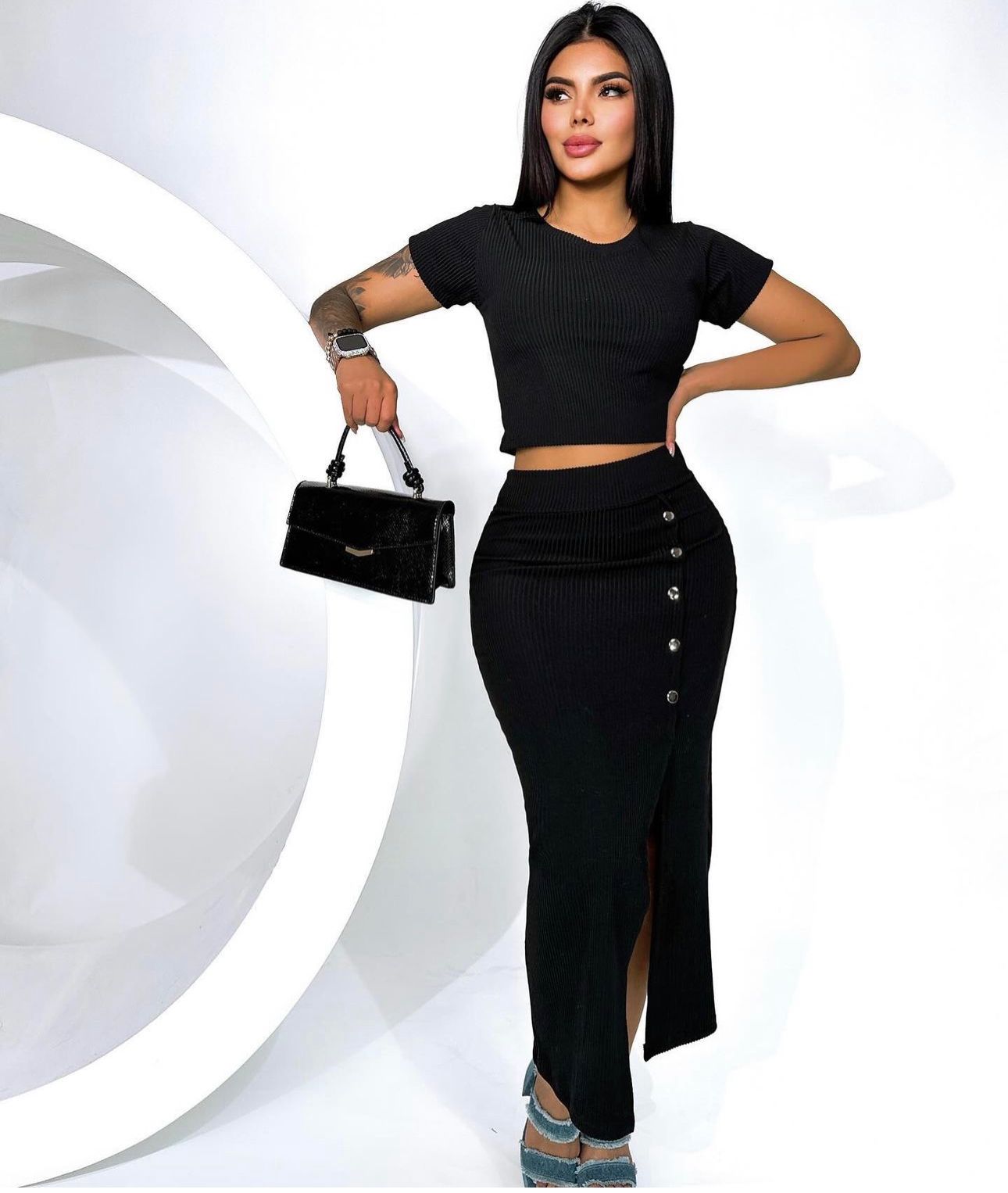 Conjunto Falda Y Blusa 2132