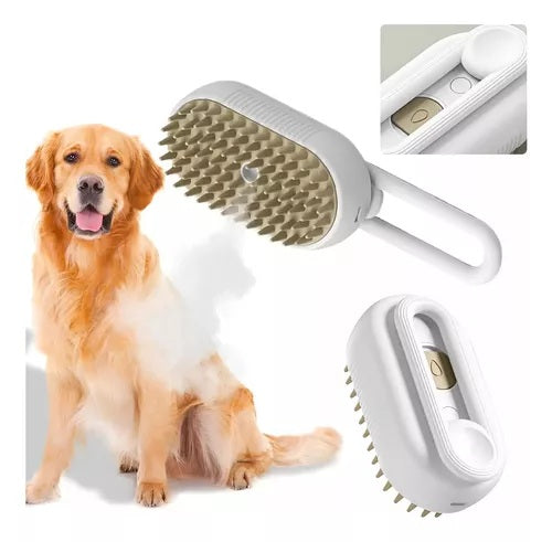 Combo Cepillo Vapor + Pelota Interactiva – Cuidado y Diversión para tu Mascota