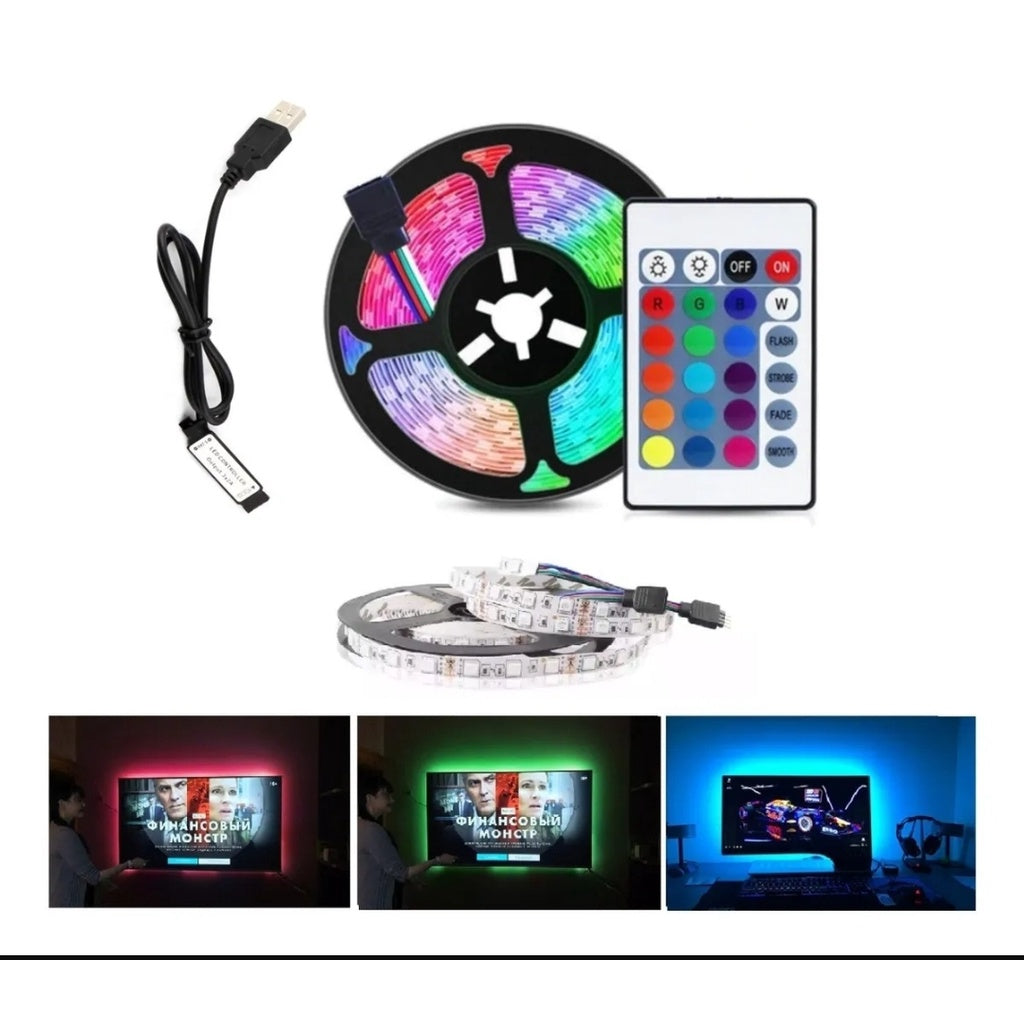 Cinta LED RGB 5M – Ilumina Tu Espacio con Estilo y Color